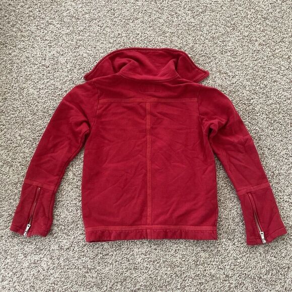 Mens Blue Willi’s Red Cotton Full Zip Sweater MEDIUM Zipper Pockets Designer - Picture 7 of 9